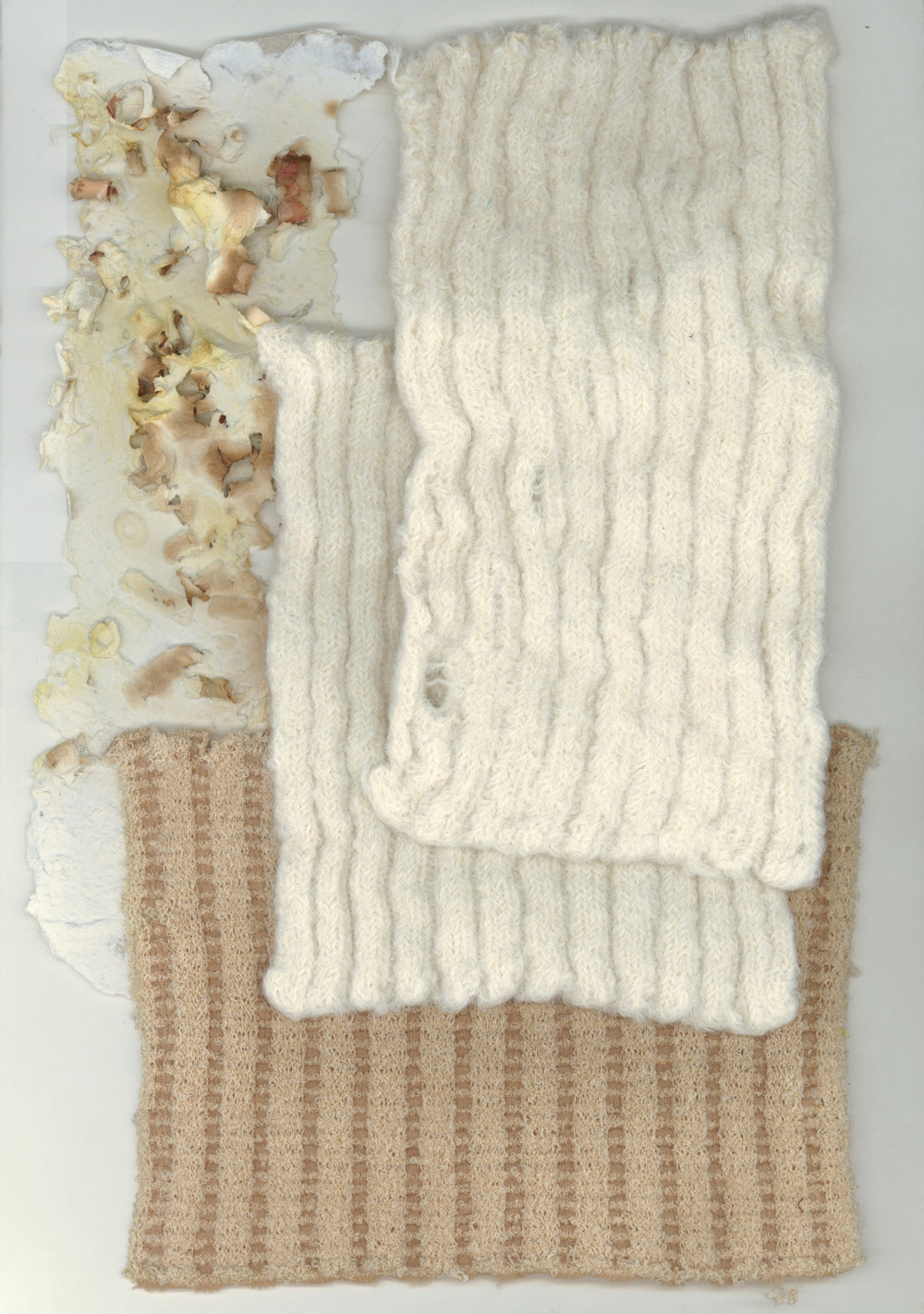 Felted white wool the cashmere designer