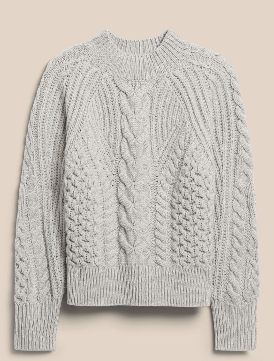 Cream cable sweater