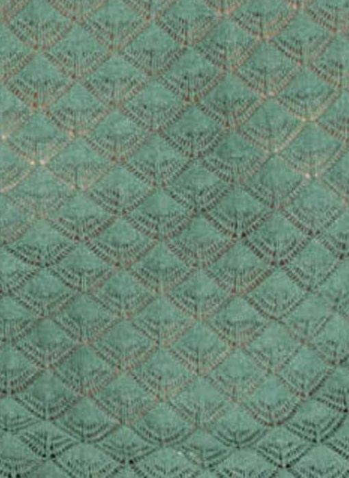 Green Fan pointelle stitch for cashmere green lacy stitch cashmere