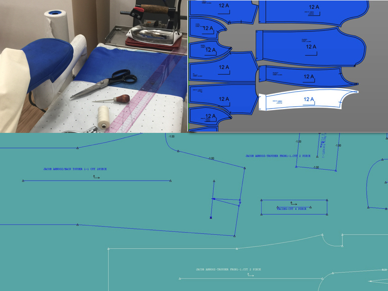 Gerber Pattern Cutting laid out 